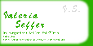 valeria seffer business card